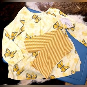 NWT Burt’s Bees 5T toddler girl outfit